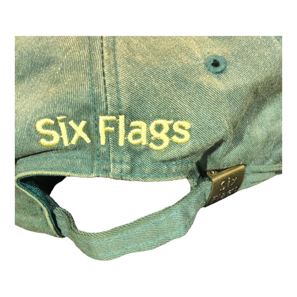 Six Flags The Need For Speed Vintage 1996 Theme Park Baseball Cap Hat StrapBack - Picture 6 of 11